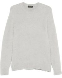 Roberto Collina - Truien & Vesten ,Grijs ,Zachte Gebreide Pullover Trui - Lyst