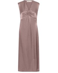 Inwear - Elegantes kleid mit v-ausschnitt und gerüschter vorderseite - Lyst