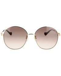 Gucci - Sonnenbrille Con Catena GG1090SA 002 - Lyst