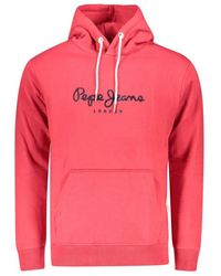 Pepe Jeans - Roter Baumwoll Herren Pullover Macbeth Hoodie - Lyst