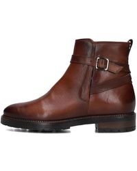 Notre-v - Schoenen ,Bruin ,Leer Bruine Enkellaarsjes - Lyst