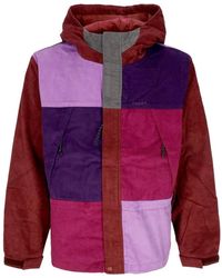 Huf - Jassen ,Veelkleurig ,Katoen Fluwelen Mountain Jacket Met Ritssluiting - Lyst