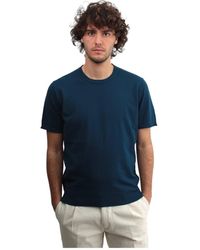 Kangra - Blauer rundhals-t-shirt - Lyst