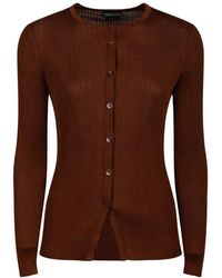Tom Ford - Truien & Vesten ,Bruin ,Jersey Cardigan Sweater - Lyst