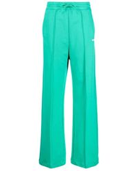 MSGM - Broeken ,Groen ,Katoen Casual Groene Katoenen Activewear Broek - Lyst