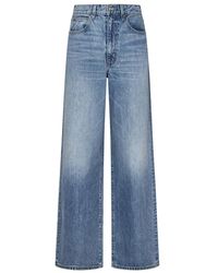SLVRLAKE Denim - Vita alta gamba larga jeans blu - Lyst
