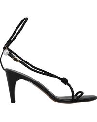Neous - Schoenen ,Zwart ,Leer Garnet Heeled Sandalen - Lyst
