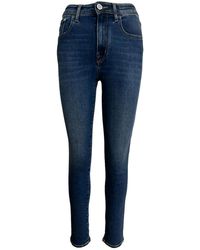 Jacob Cohen - Slim high waist olivia jeans - azul - Lyst