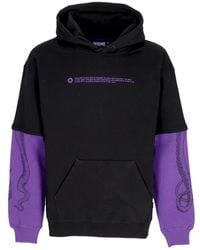 Octopus - Hoodies & Sweatvesten ,Zwart ,Katoen Zwarte Logo Hoodie - Lyst