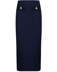 Self-Portrait - Midi Skirts - Lyst