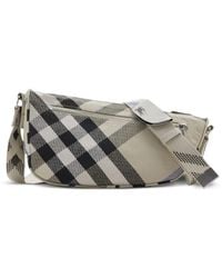 Burberry - Ritter jacquard schultertasche - Lyst