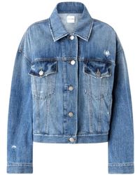 Pinko - Jassen ,Blauw ,Katoen Gaborone Giubbino - Lyst
