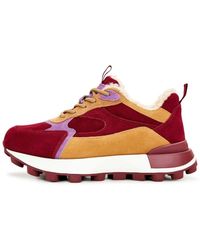 CESARE GASPARI - Chunky platform sneakers - bordeaux - Lyst