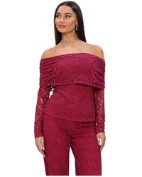 Harper & Yve - Overhemden ,Roze ,Nylon Jenthe Top - Lyst