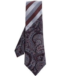 Etro - Accessoires ,Veelkleurig ,Paisley Zijde Jacquard Das - Lyst