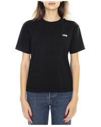 Vans - Tops ,Zwart ,Katoen Left Chest Logo T-Shirt - Lyst