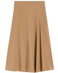Weekend by Maxmara - Rokken ,Bruin ,Leer Midi Rok - Lyst