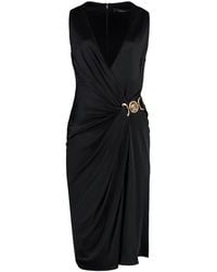Versace - Jersey Sleeveless Dress - Lyst
