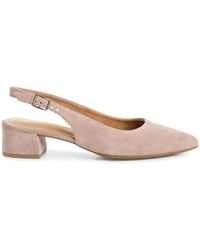 Tamaris - Beiger Slingback-Schuh Mit Blockabsatz - Lyst