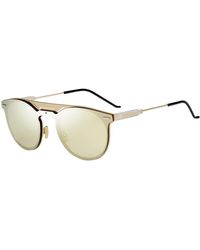 Dior - Gold/graue sonnenbrille - Lyst