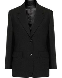 Prada - Klassieke Wollen Blazer Met Knoopsluiting - Lyst