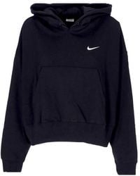 Nike - Sudadera Ligera Con Capucha Para Mujer, Ropa Deportiva, Jersey De Gran Tamano, Sudadera Con Capucha, Negro/Blanco - Lyst