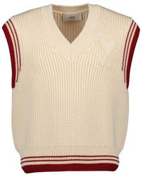 Ami Paris - V-Neck Knitwear - Lyst
