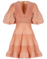 Zimmermann - Short Dresses - Lyst