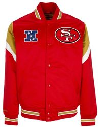 Mitchell & Ness - Jassen ,Rood ,Polyester Nfl San Francisco 49Ers Bomberjack - Lyst