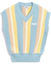 Autry - Truien & Vesten ,Veelkleurig ,Katoen Katoenen Vest - Lyst