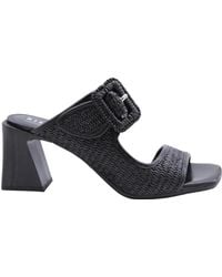 Hispanitas - Schoenen ,Zwart ,Leer Cahir Muiltjes Met Hak - Lyst