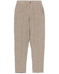 ZEGNA - Linnen Broek Met Zij- En Achterzakken - Lyst