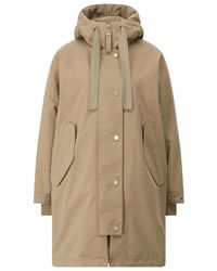 G Lab - Jassen ,Bruin ,Oversized Parka Met Stijl En Functie - Lyst