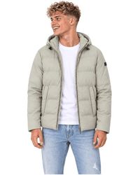 Pure Path - Jassen ,Leer Gewatteerde Jas - Lyst