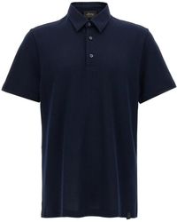 Brioni - Piqué Katoenen Poloshirt - Lyst