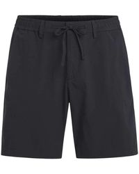 Oscar Jacobson - Korte Broeken ,Blauw ,Nylon Blauwe Rip-Stop Stretch Shorts Regular Fit - Lyst