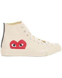 converse blanche homme comme des garçons