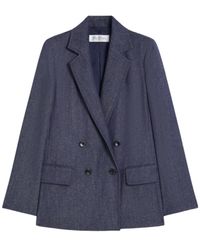 Max Mara - Jassen ,Blauw ,Stijlvolle Jassen Collectie - Lyst