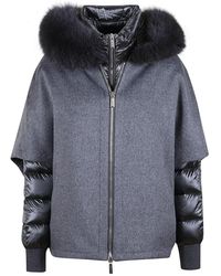 Moorer - Jassen ,Grijs ,Winter Jassen - Lyst