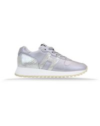 Hogan - Leder-Sneaker Mit Logo-Patch - Lyst