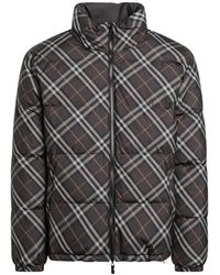 Burberry - Reversible Check Snowdon Puffer Jacket - Lyst