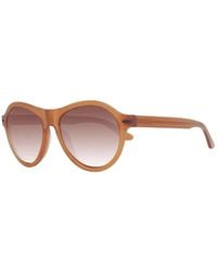 Serengeti - Braune Runde Herren-Sonnenbrille Mit Uv-Schutz - Lyst