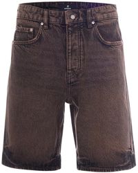 Represent - Denim Bermuda Short - Lyst