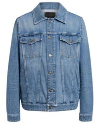 Dondup - Jassen ,Blauw ,Denim Regular Fit Rigid Denim Jacket - Lyst