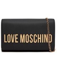 Love Moschino - Schwarze taschen für stilvolle outfits - Lyst