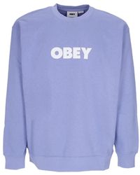 Obey - Premium Fleece Crew Neck Sweatshirt - Lyst