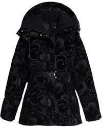 Desigual - Jassen ,Zwart ,Leer Gewatteerde Lucienne Puffer Jas - Lyst