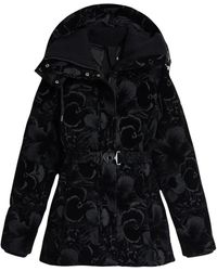 Desigual - Jassen ,Zwart ,Leer Gewatteerde Lucienne Puffer Jas - Lyst
