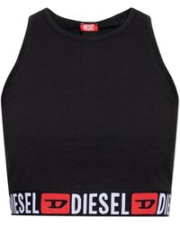 DIESEL - Tops ,Zwart ,Katoen Sandra-D-Core Top - Lyst