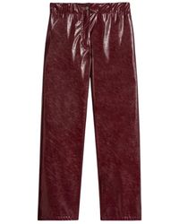 A PAPER KID - Pantaloni Effetto Vernice - Lyst